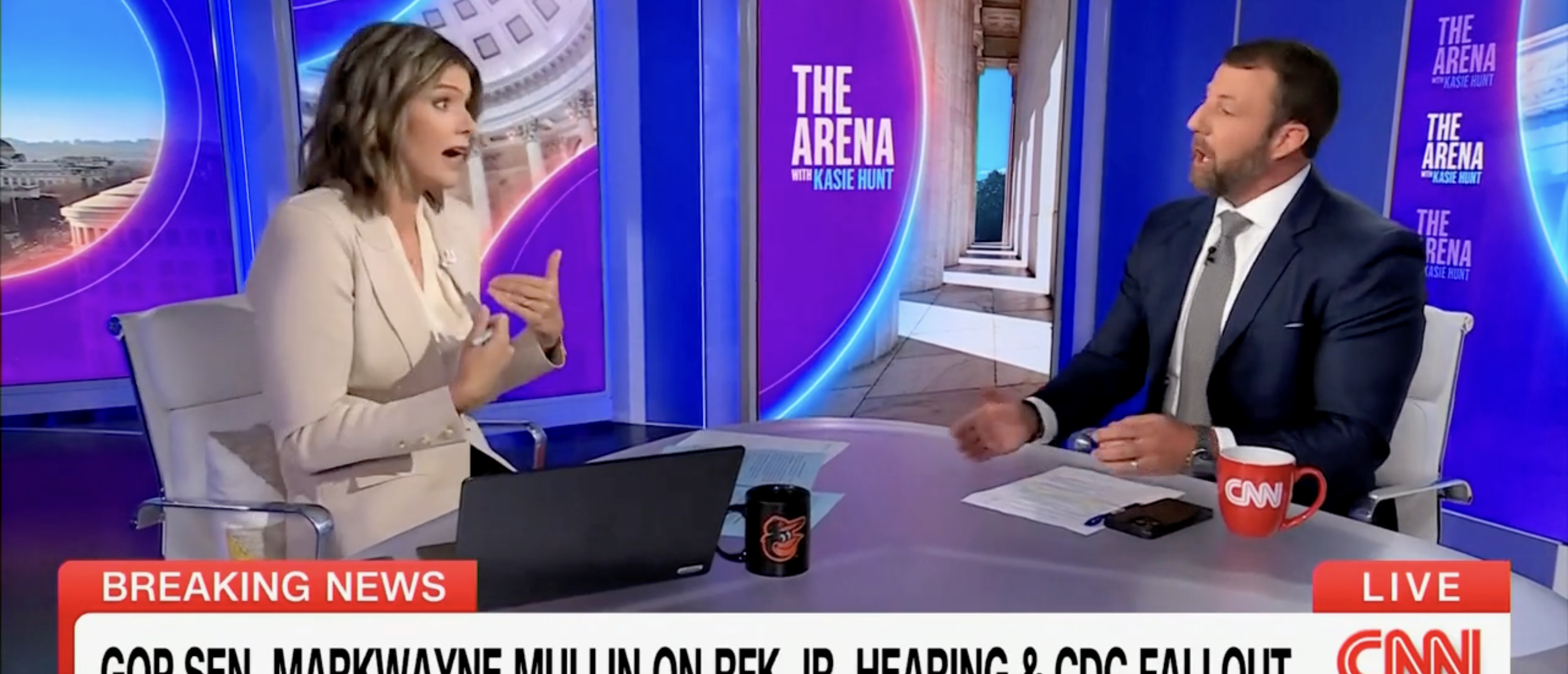 Markwayne Mullin on "The Arena" discussing vaccines [Screenshot/CNN/"The Arena with Kasie Hunt"]